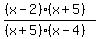 %28%28x-2%29%28x%2B5%29%29%2F%28%28x%2B5%29%28x-4%29%29