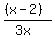 %28%28x-2%29%29%2F%283x%29