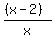 %28%28x-2%29%29%2Fx