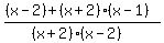 %28%28x-2%29+%2B+%28x%2B2%29%28x-1%29%29%2F%28%28x%2B2%29%28x-2%29%29