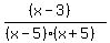 %28%28x-3%29%29%2F%28%28x-5%29%28x%2B5%29%29%29