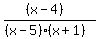 %28%28x-4%29%29%2F%28%28x-5%29%28x%2B1%29%29