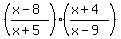 ((x-8)/(x+5))*((x+4)/(x-9))
