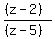 %28%28z-2%29%29%2F%28%28z-5%29%29