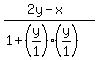 %28+2y-x%29%2F%28+1%2B%28y%2F1%29%28y%2F1%29+%29
