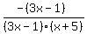 %28-%283x-1%29%29%2F%283x-1%29%28x%2B5%29