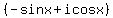 %28-+sin+x+%2B+i+cos+x%29+