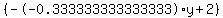 %28--0.333333333333333%2Ay%2B2%29
