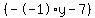 %28--1%2Ay-7%29