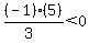 %28-1%29%285%29%2F%283%29%3C0