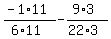 %28-1%2A11%29%2F%286%2A11%29-%289%2A3%29%2F%2822%2A3%29
