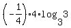 %28-1%2F4%29%2A4+%2Alog%283%2C3%29