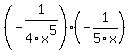 (-1/4x^5)*(-1/5x)