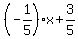 %28-1%2F5%29x+%2B+3%2F5
