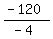 (-120)/(-4)