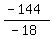 (-144)/(-18)