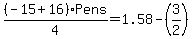 %28-15%2B16%29Pens%2F4=1.58-%283%2F2%29