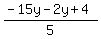 %28-15y-2y%2B4%29%2F5+