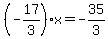 %28-17%2F3%29%2Ax=-35%2F3