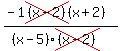 %28-1cross%28%28x-2%29%29%28x%2B2%29%29%2F%28%28x-5%29cross%28%28x-2%29%29%29