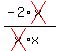 %28-2%2Across%28x%29%29%2F%28cross%28x%29%2Ax%29