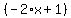 %28-2%2Ax%2B1%29