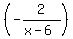 (-2/(x-6))