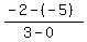 %28-2+-%28-5%29%29%2F%283+-+0%29