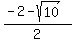 %28-2-sqrt%2810%29%29%2F2