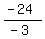 (-24)/(-3)