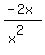 %28-2x%29%2F%28x%5E2%29