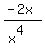 %28-2x%29%2F%28x%5E4%29