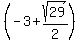 %28-3%2Bsqrt%2829%29%2F2%29