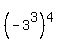 (-3^3)^4