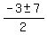 %28-3+%2B-+7%29%2F2