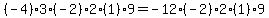 %28-4%293%28-2%292%281%299=-12%28-2%292%281%299