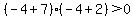 %28-4%2B7%29%28-4%2B2%29%3E+0
