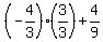 %28-4%2F3%29%283%2F3%29%2B4%2F9