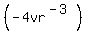 (-4vr^(-3))