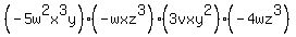 %28-5w%5E2x%5E3y%29%2A%28-wxz%5E3%29%2A%283vxy%5E2%29%2A%28-4wz%5E3%29