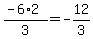 %28-6%2A2%29%2F3=-12%2F3