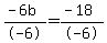 %28-6b%29%2F-6+=+%28-18%29%2F-6