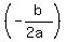 (-b/(2a))
