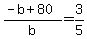 %28-b+%2B80%29%2Fb+=+3%2F5