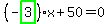 %28-highlight_green%28+3+%29%29%2Ax%2B50=0