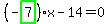 %28-highlight_green%28+7+%29%29%2Ax-14=0