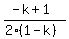 %28-k%2B1%29%2F%282%281-k%29%29