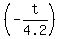 (-t/4.2)