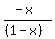%28-x%29%2F%28%281-x%29%29