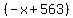 %28-x%2B563%29